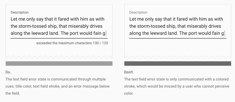 Material google design and accessibility