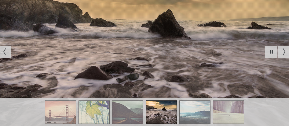 Illustration de Slideshow avec bouton pause